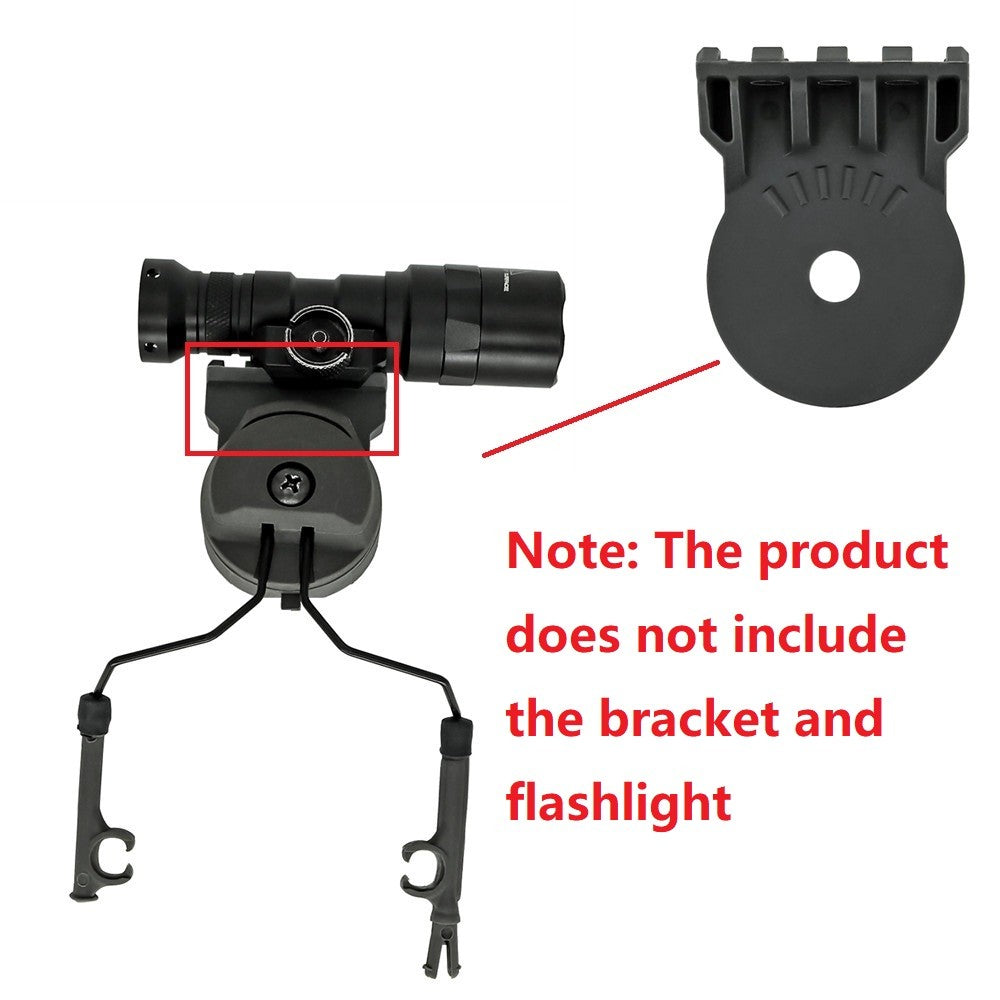 TAC-SKY Tactical Flashlight Mount Rail Accessories, Compatible with Comta I / III Head-Mounted Device Accessories