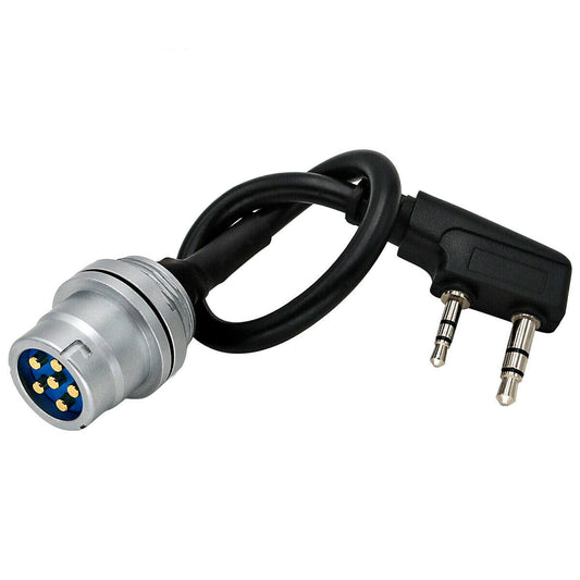TS TAC-SKY DIY Connector U-283 6Pin to 2PIN K Plug Adapter PRC 152/148 Dummy Case