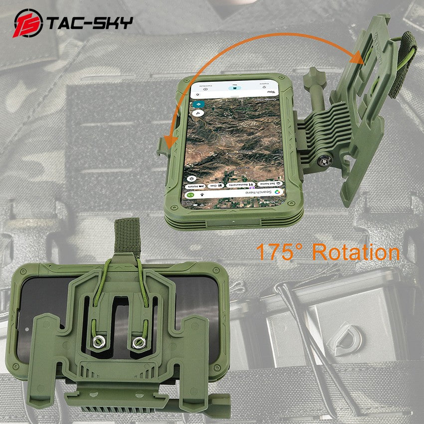 TAC-SKY Tactical MOLLE Phone Mount for iPhone 17 Air—Foldable, Ideal for Hunting and Shooting