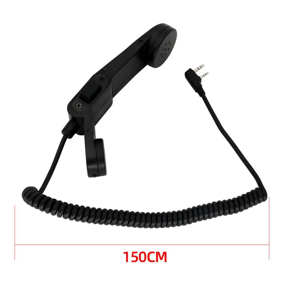 TAC-SKY PTT H250 PTT Walkie-Talkie Ptt 2-Pin K-Plug Hand-Held Speaker Microphone Can Also Be Worn