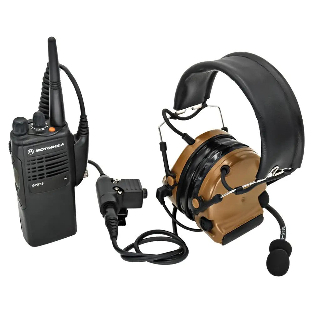 TAC-SKY Tactical PTT U94 Cable Plug Adapter, Compatible with Motorola GP328/GP340 Two-Way Radios