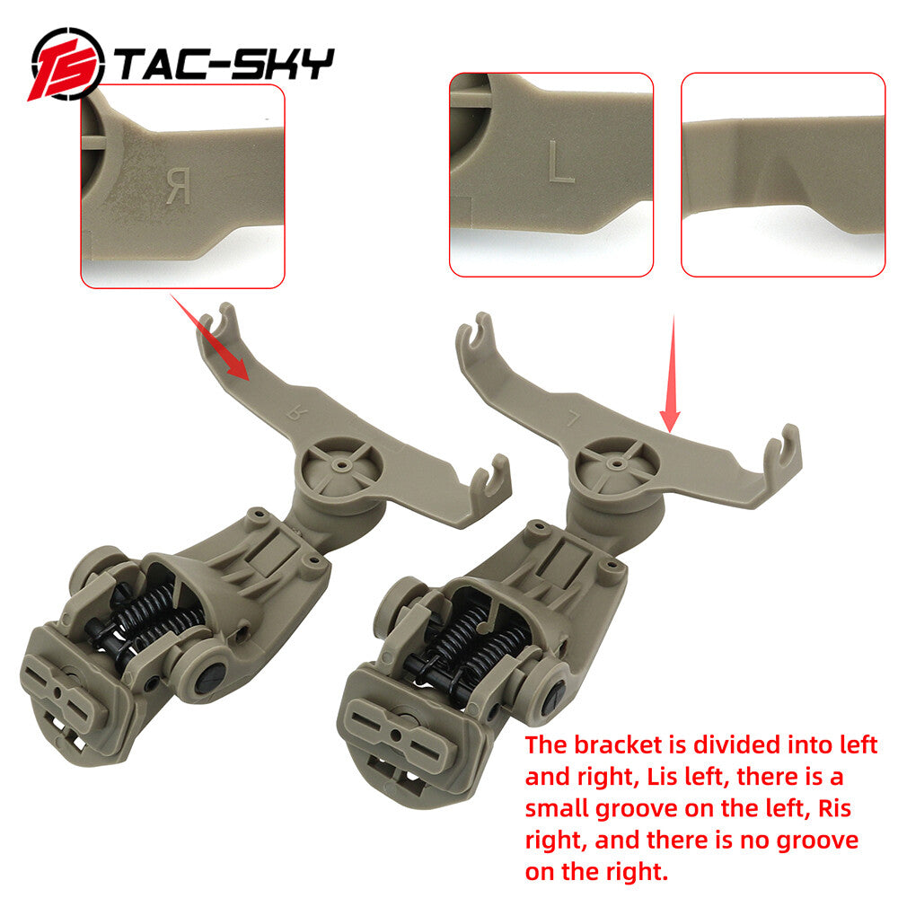 TAC-SKY Tactical Headset Helmet Adapter for WENDY Rail Compatible with Walker's Razor Over-Ear Hearing Protection Devices