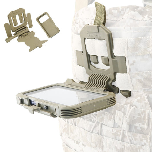TAC-SKY Tactical Chest-Mounted Phone Mount Quick-Release Rotatable MOLLE Vest Phone Mount (for iPhone 17 Pro Max)