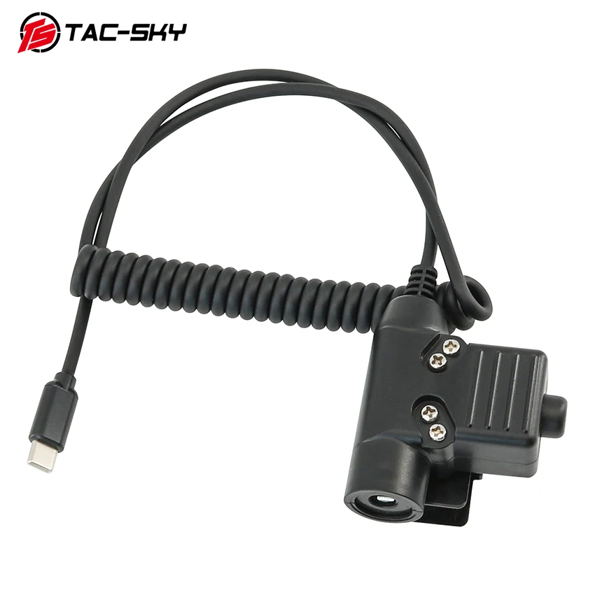 TAC-SKY Tactical U94 PTT USB Type-C Adapter, Compatible with Samsung, Xiaomi, and other smartphones equipped with a USB Type-C port