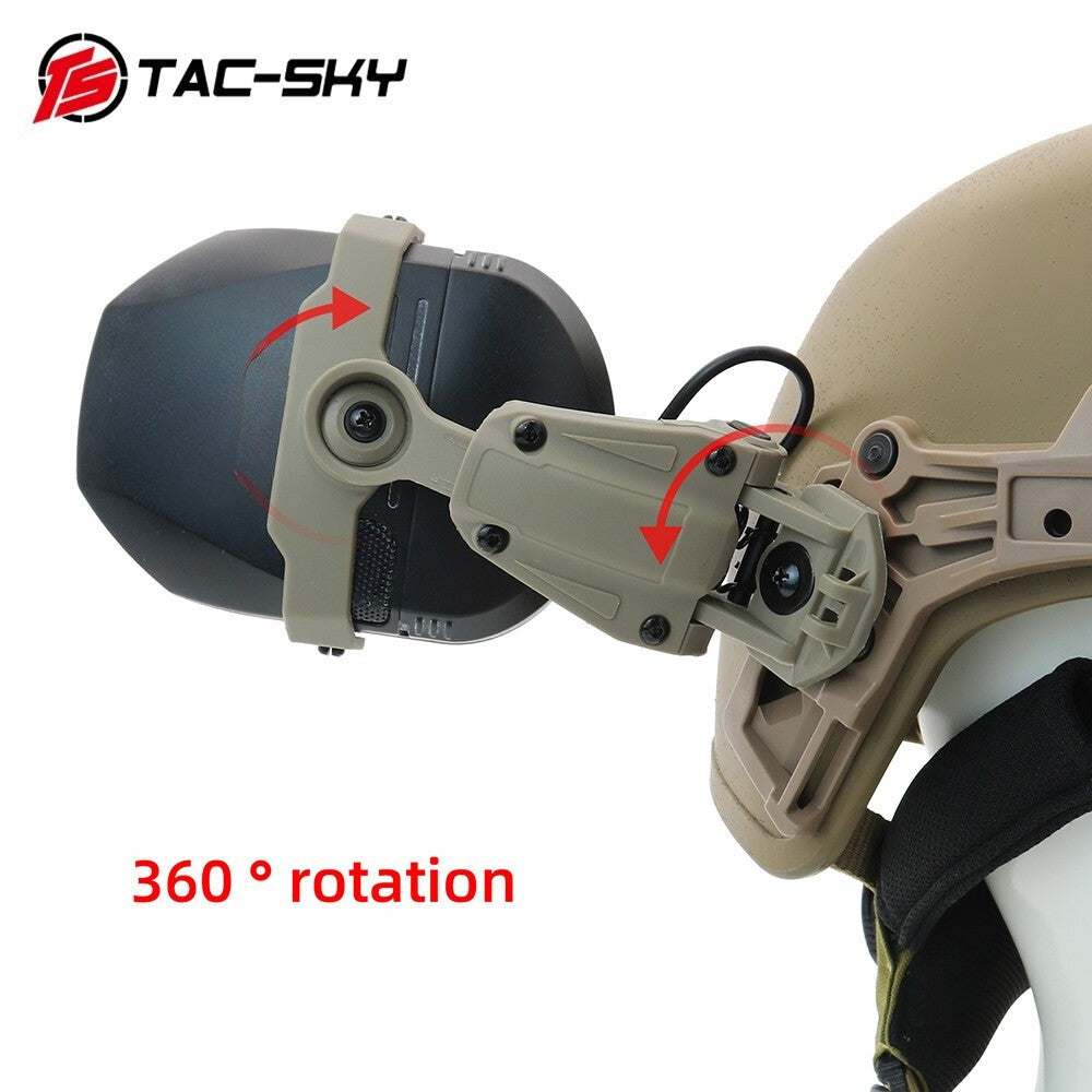 TAC-SKY Tactical Headset Helmet Adapter for WENDY Rail Compatible with Walker's Razor Over-Ear Hearing Protection Devices