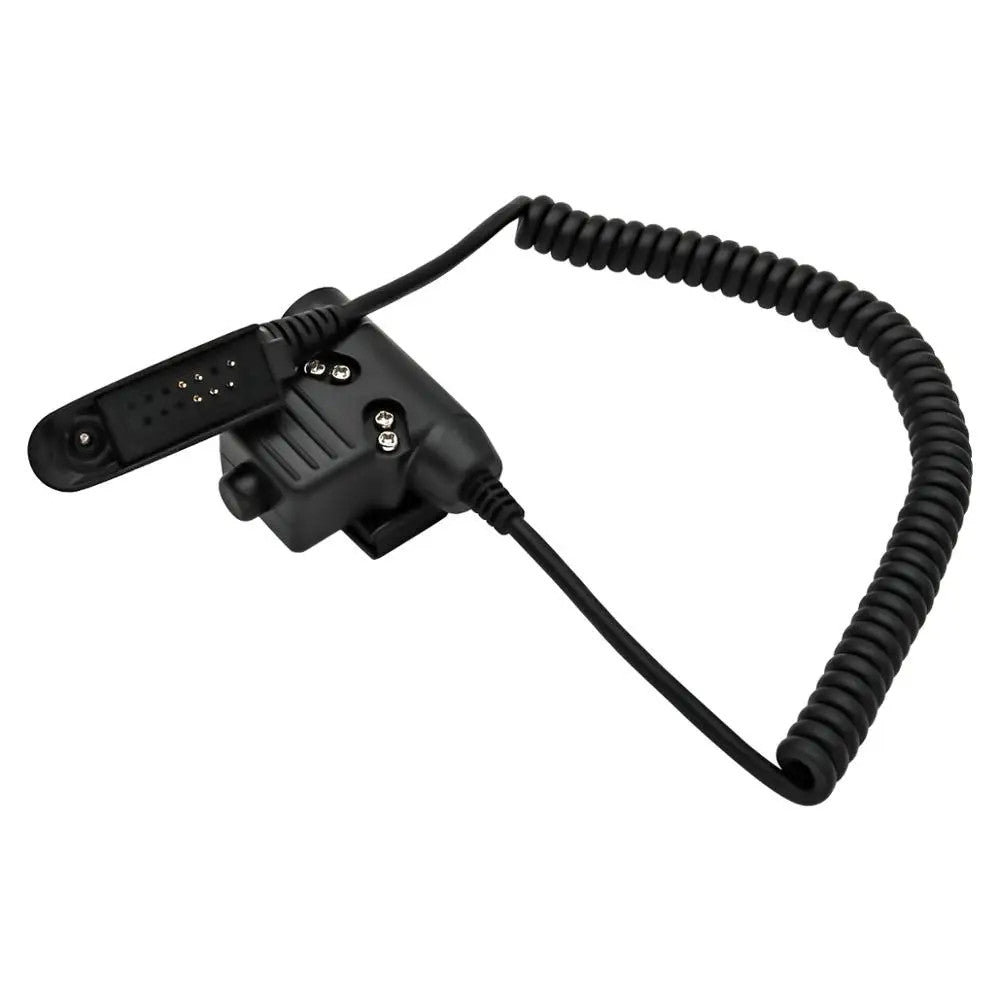 TAC-SKY Tactical PTT U94 Cable Plug Adapter, Compatible with Motorola GP328/GP340 Two-Way Radios