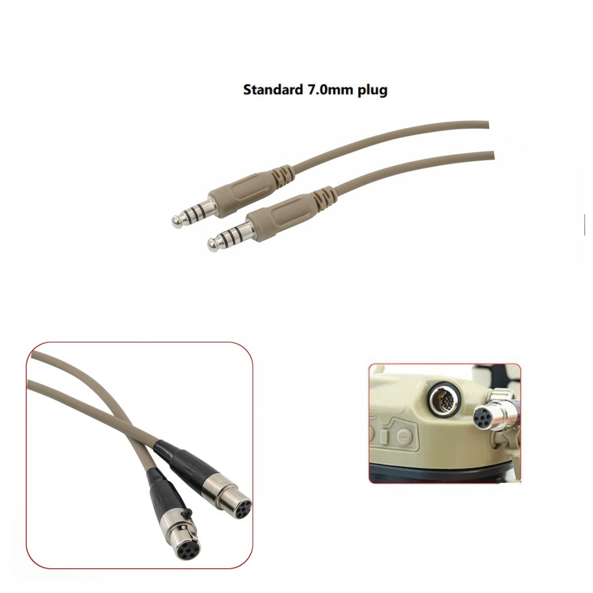 TAC-SKY Tactical AMP Single-Channel Cable for TAC-SKY AMP Headset Not Compatible with FCS AMP Headphones.
