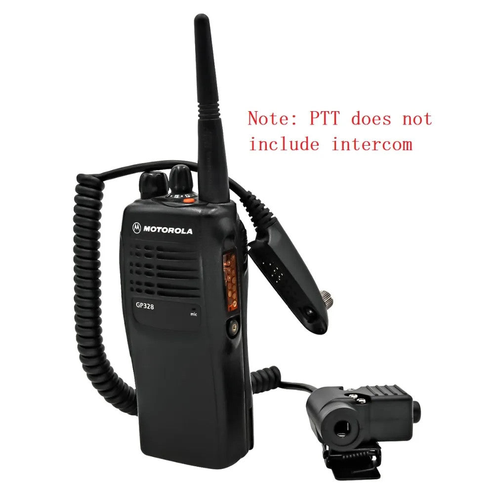 TAC-SKY Tactical PTT U94 Cable Plug Adapter, Compatible with Motorola GP328/GP340 Two-Way Radios