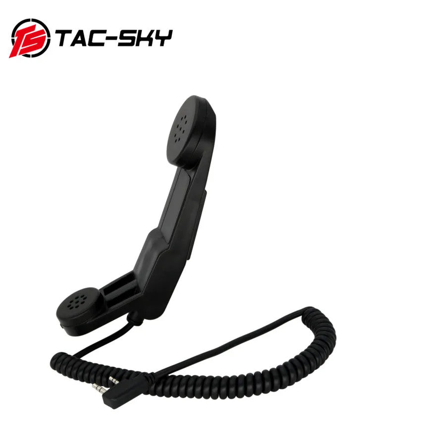 TAC-SKY PTT H250 PTT Walkie-Talkie Ptt 2-Pin K-Plug Hand-Held Speaker Microphone Can Also Be Worn