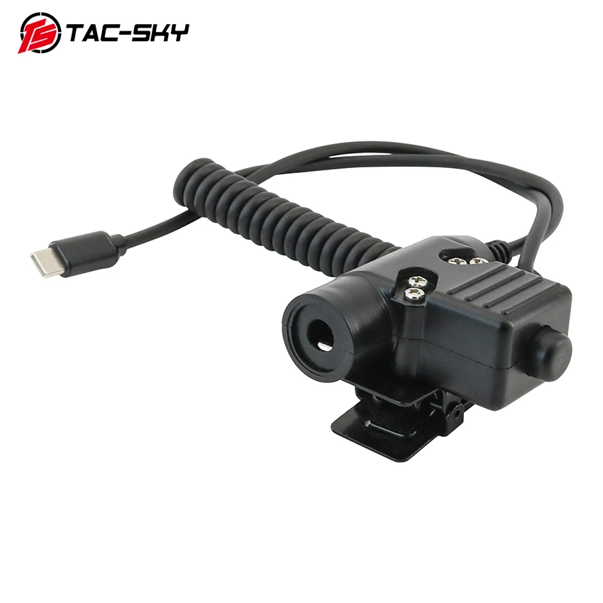 TAC-SKY Tactical U94 PTT USB Type-C Adapter, Compatible with Samsung, Xiaomi, and other smartphones equipped with a USB Type-C port