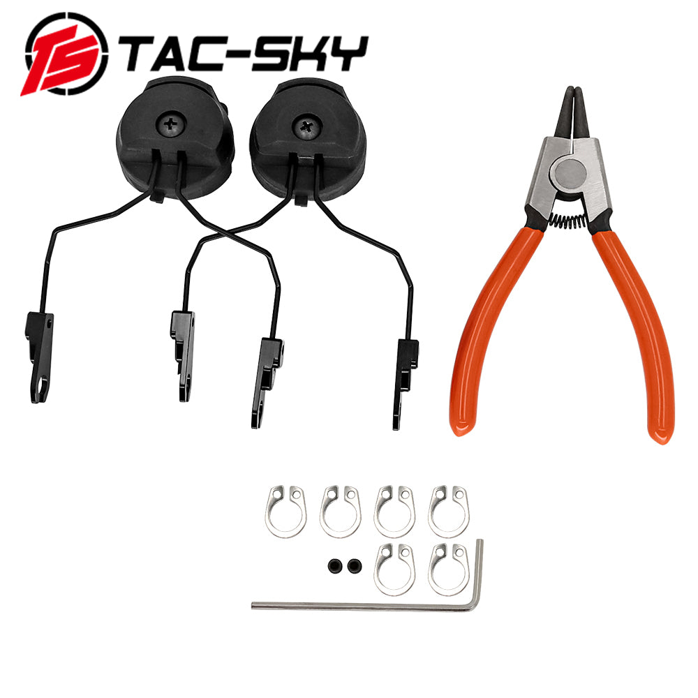 TS TAC-SKY Headset Accessories ARC Rail Helmet Mounting Compatible with Sordin Tactical Headset