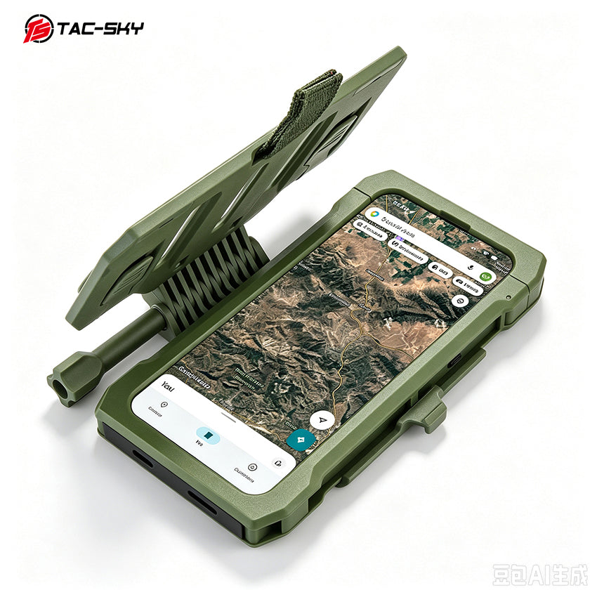 TAC-SKY MOLLE Chest Phone Holder Back-Insert Style Tactical Phone Mount for  for iPhone 14–15 Pro Size M