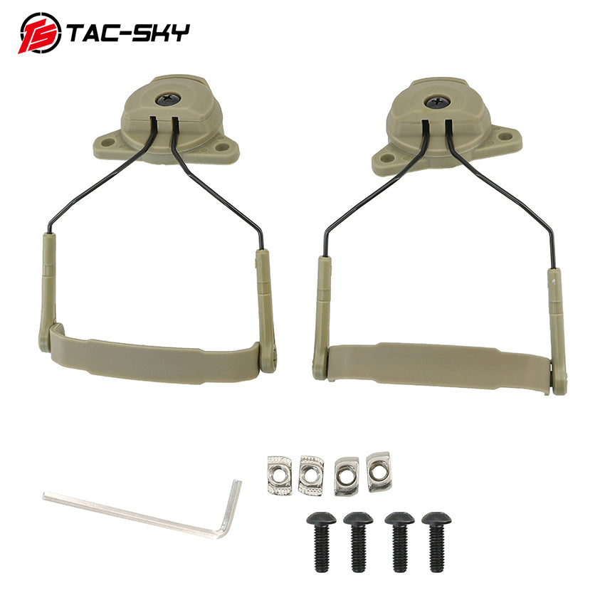 TAC-SKY Tactical Helmet Headset Mount Designed for AMP Communication Headsets, for Wendy 2.0 Helmet Rail