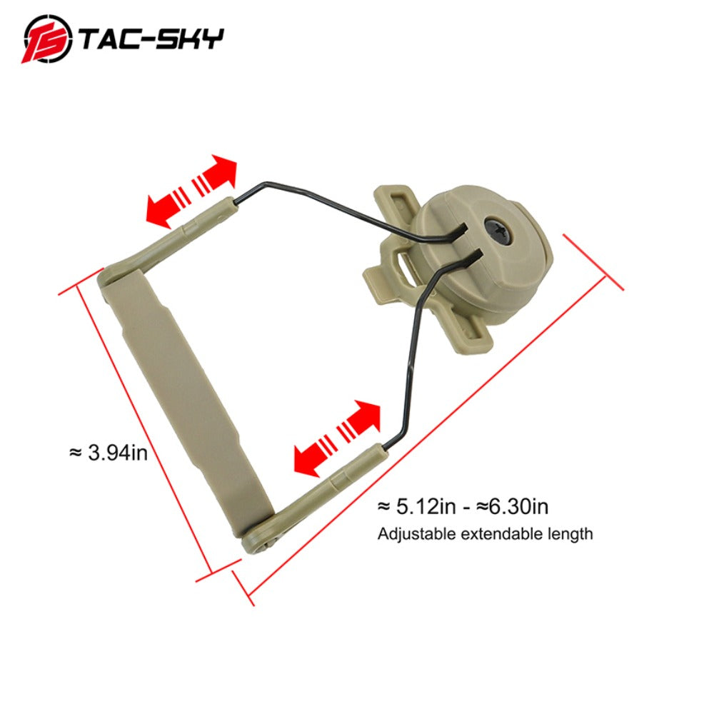 TAC-SKY Tactical Helmet Headset Mount for AMP Communication Headsets Fits Wendy 3.0 Helmet Rail