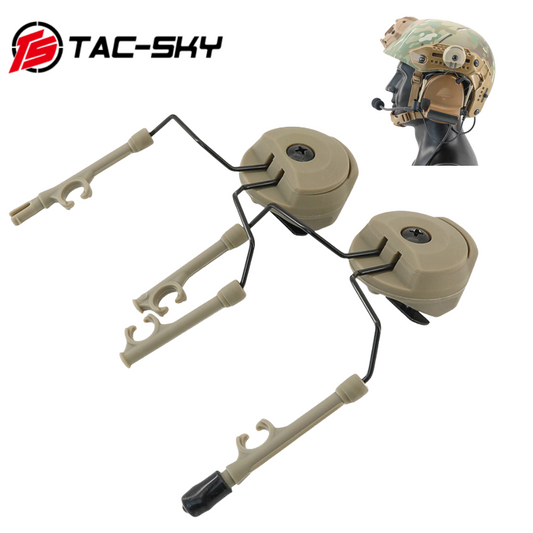 TAC-SKY Tactical Helmet Rail MLOK Adapter Compatible with MTEK Helmets and COMTA Series Shooting Headset