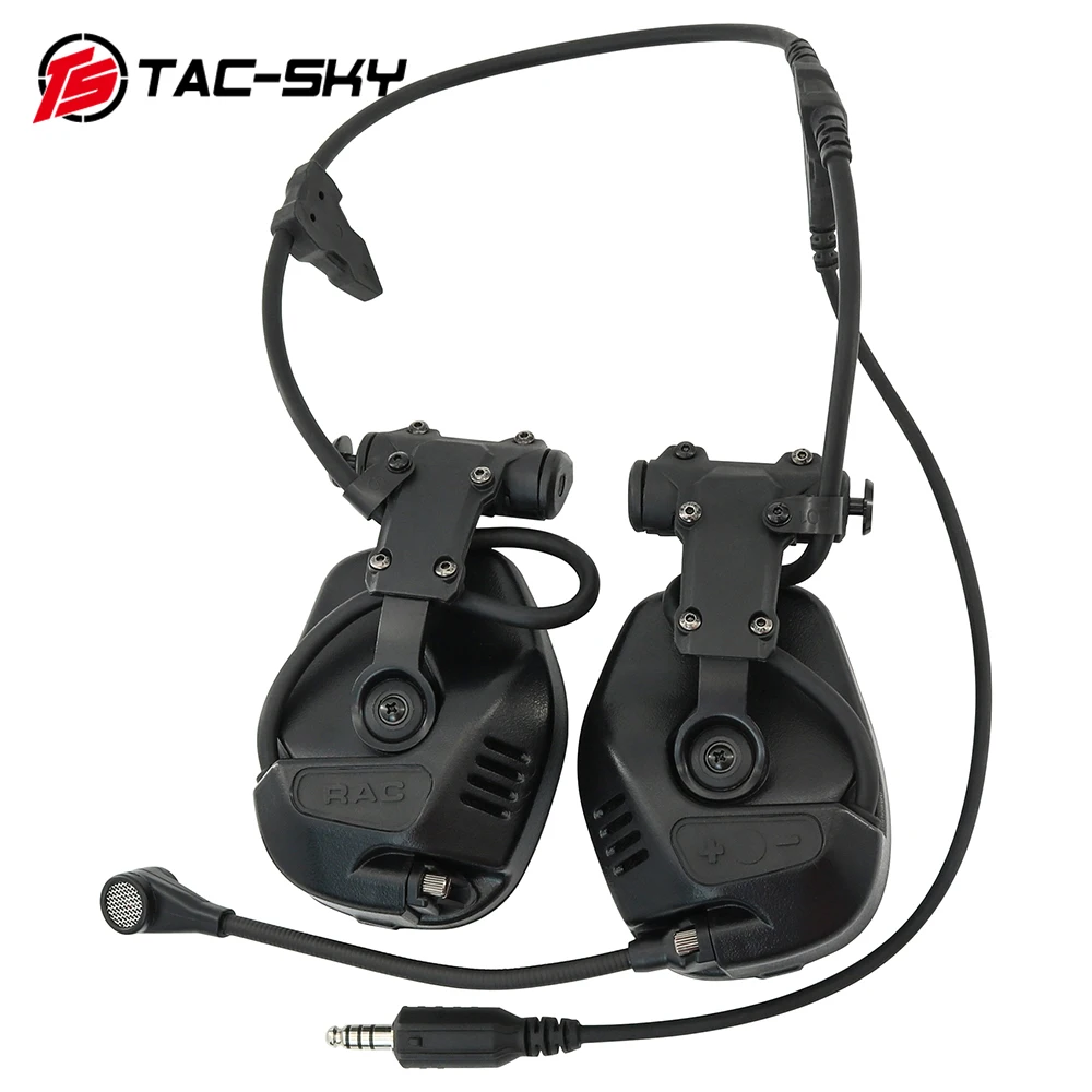 TAC-SKY Tactical RAC Civilian Headset, Compatible with the Fast Helmet ARC Rail Adapter