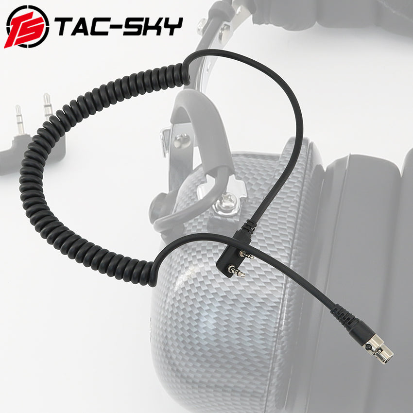 TS TAC-SKY 5 Pin toK-Plug 2 PIN Cord Cable Compatible with Baofen Handheld Radios and Headphones