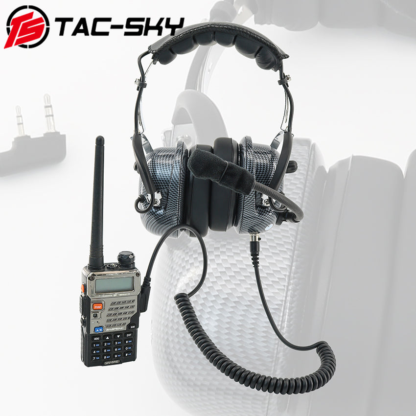 TS TAC-SKY 5 Pin toK-Plug 2 PIN Cord Cable Compatible with Baofen Handheld Radios and Headphones