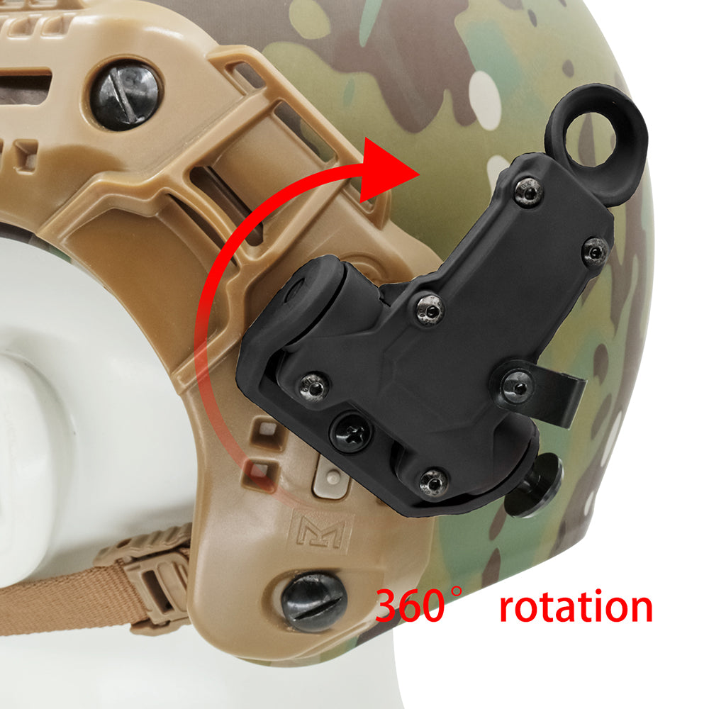 TAC-SKY Tactical M-LOK Rail Adapter, Compatible with RAC Headset for MTEK-FLUX Helmets (M-LOK rails) Designed for Airsoft.