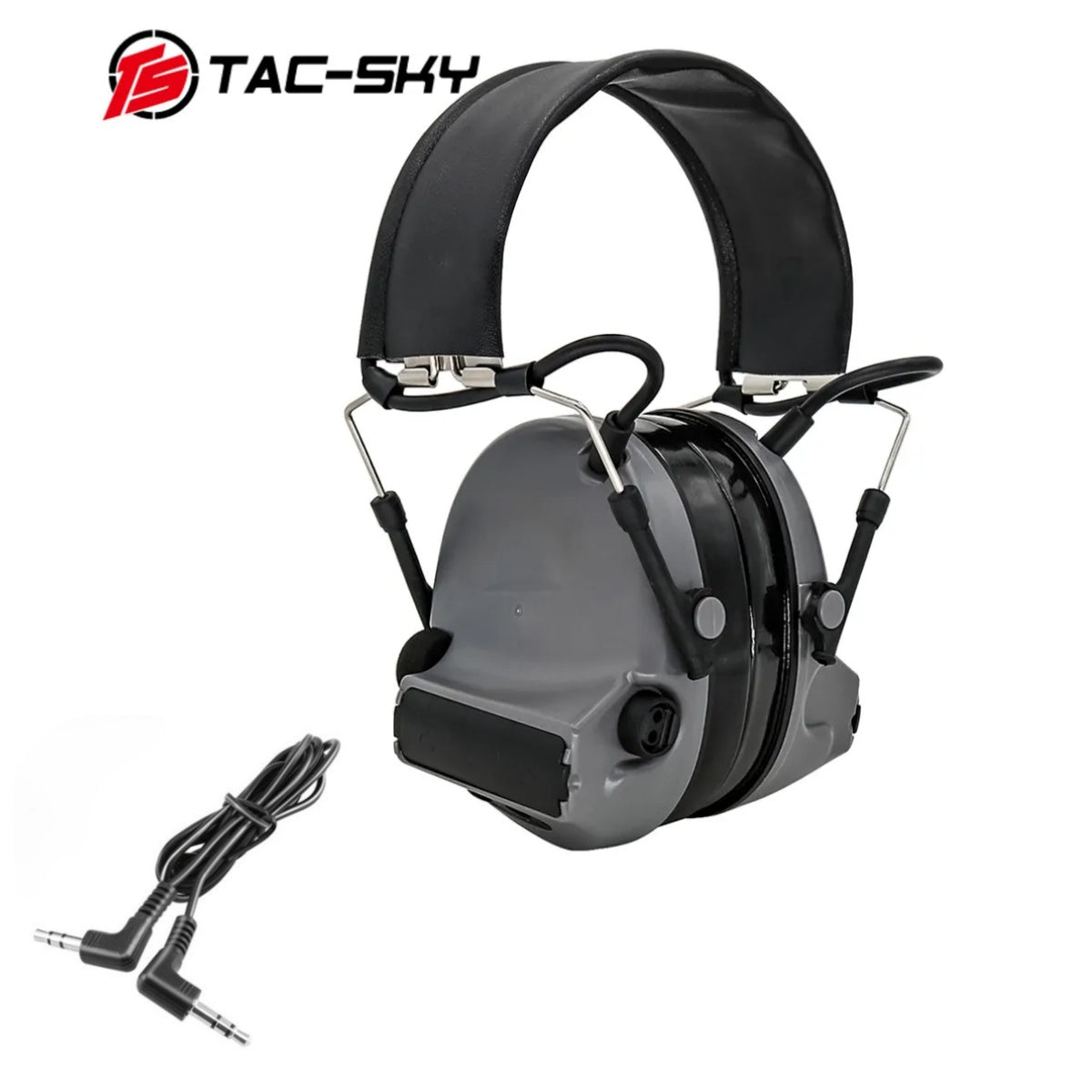 TAC-SKY Tactical Headset COMTA II IPSC No Mic Silicone Earmuffs Electronic Noise Cancelling Hearing Protection Shooting Headset