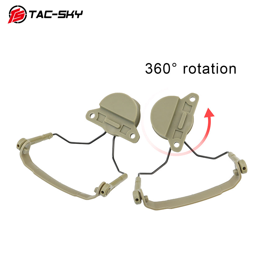 TAC-SKY Tactical Helmet Headset Mount Designed for AMP Communication Headsets, for Wendy 2.0 Helmet Rail