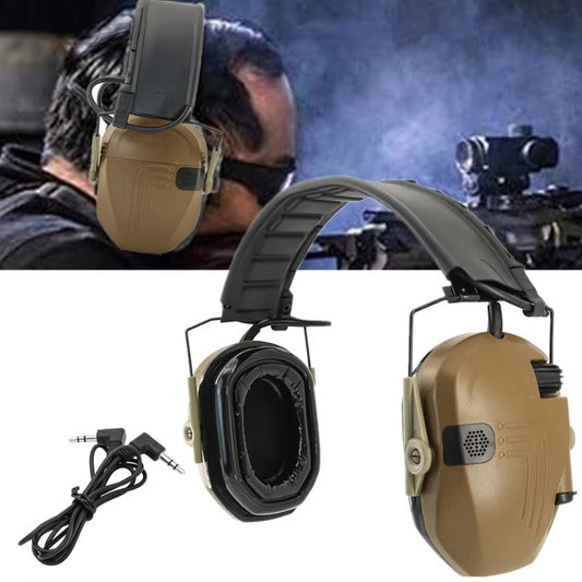 TAC-SKY Tactical Headset Electronic Shooting Earmuffs Hearing Protection Headphone NRR 23dB Noise Cancelling Airsoft Hunting