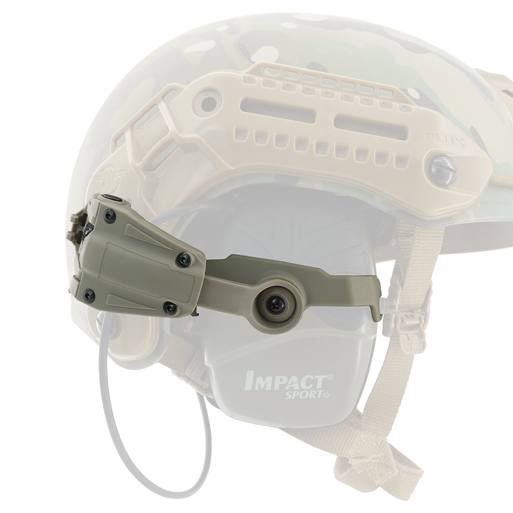 TAC-SKY Tactical Headset Helmet for M-LOK Rail Adapter for Howard Leight Impact Sports Earmuffs Hearing Protection Shooting earphon