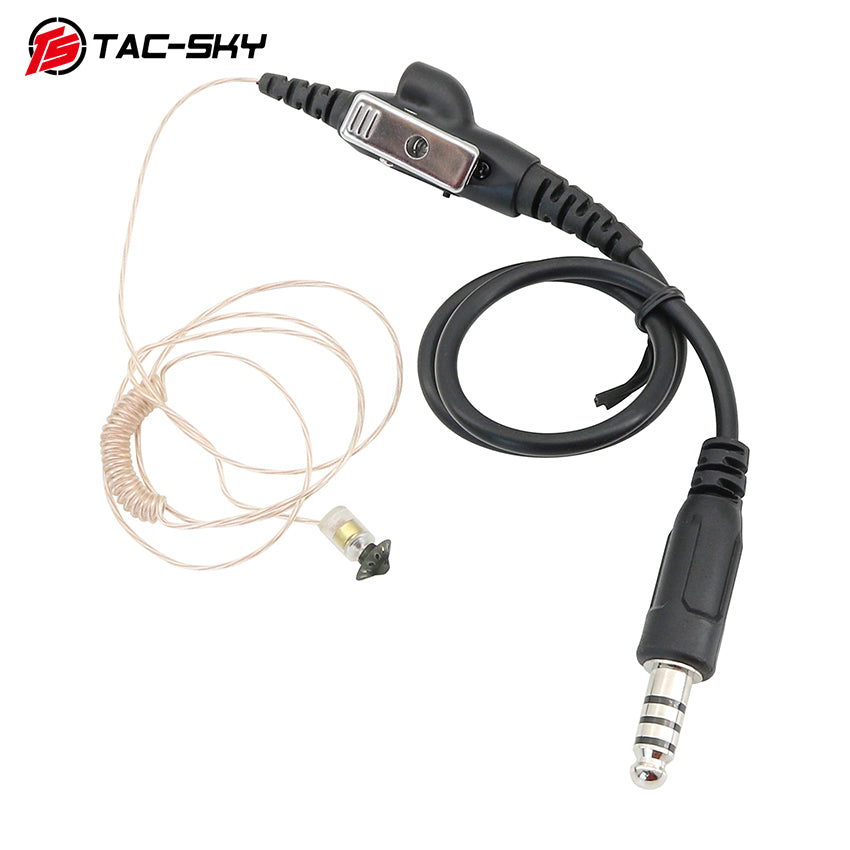 TAC-SKY Tactical Light Mini Headphones with Military/Civilian dual-Mode Support, Compatible with Baofeng UV-5R