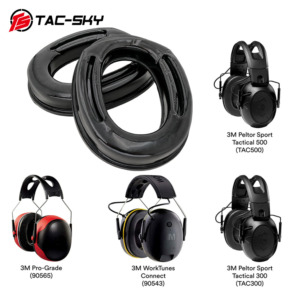 TS TAC-SKY Silicone Earmuffs Compatible with Pelto Sport Tactical 500(TAC500) Headset