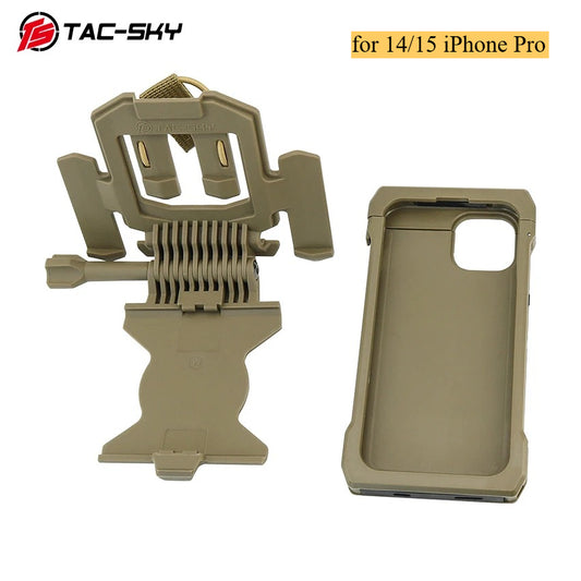TAC-SKY Tactical Hunting Shooting Sport Vest Phone Case, Compatible with MOLLE, Fits IPhone 14 Pro/15 Pro