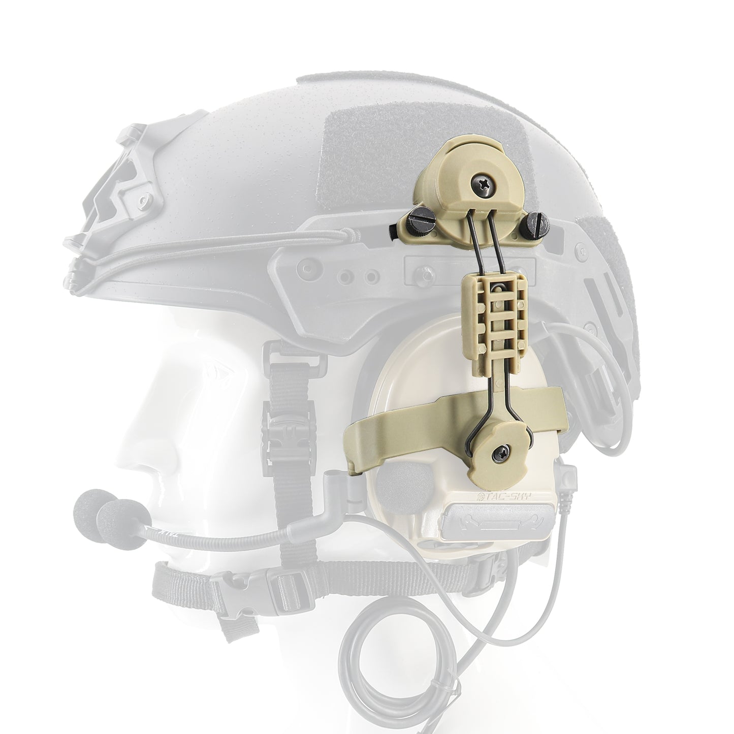 TAC-SKY Tactical Helmet Adapter for Wendy 2.0 Mount Compatible with COMTA II/III/V Shooting Headsets