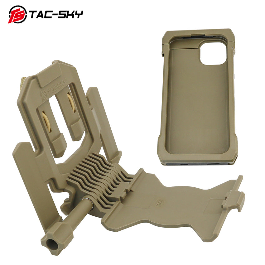 TAC-SKY Tactical Hunting Shooting Sport Vest Phone Case, Compatible with MOLLE, Fits IPhone 14 Pro/15 Pro