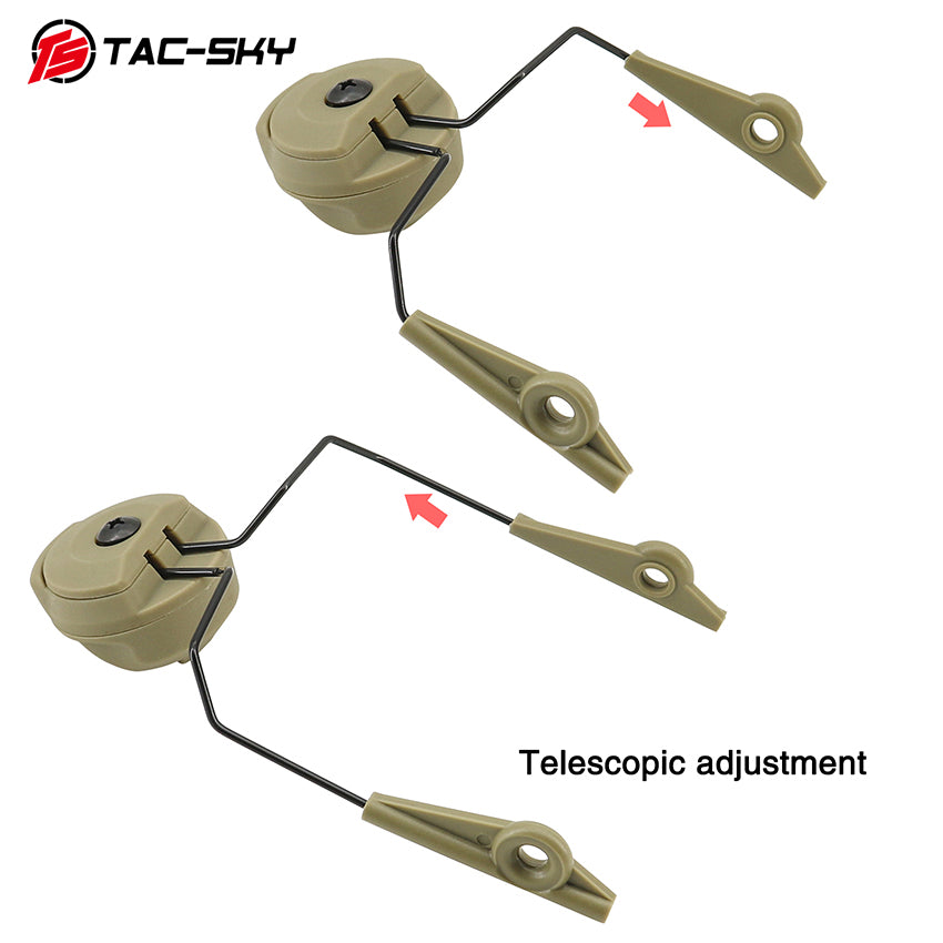 TAC-SKY Tactical for MLOK Helmet Headset Mount Compatible with Walker Razor Electronic Noise-Canceling Earmuffs
