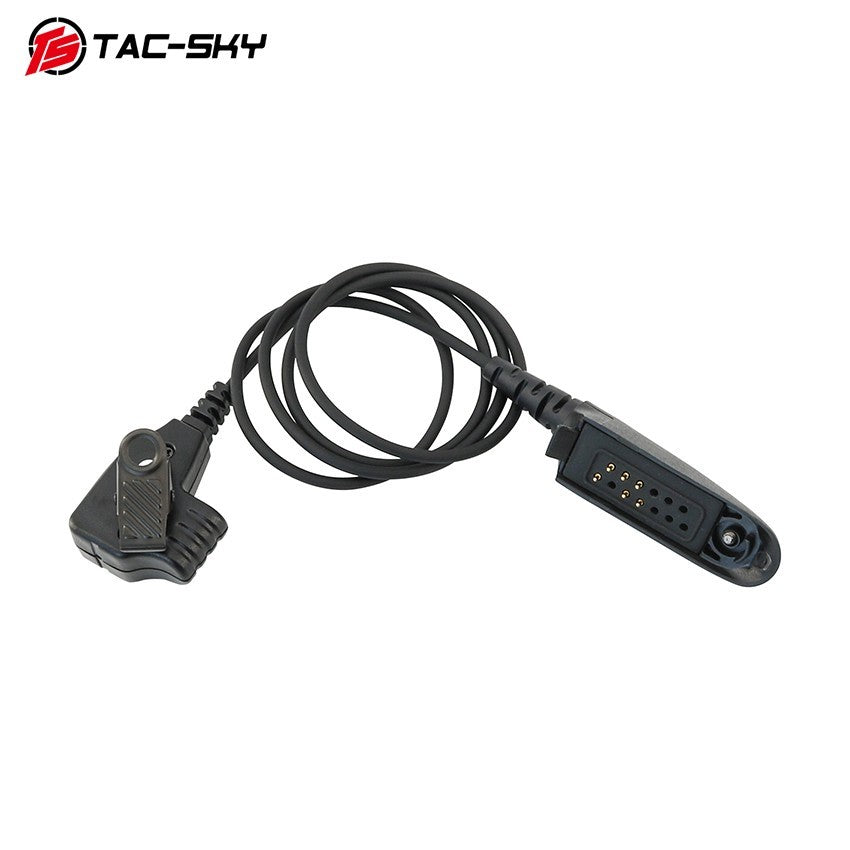 TAC-SKY Tactics GP328 Plug-to-3.5 mm /Mic Cable Compatible with Motorola GP140, GP320, and GP328 -Way Radios