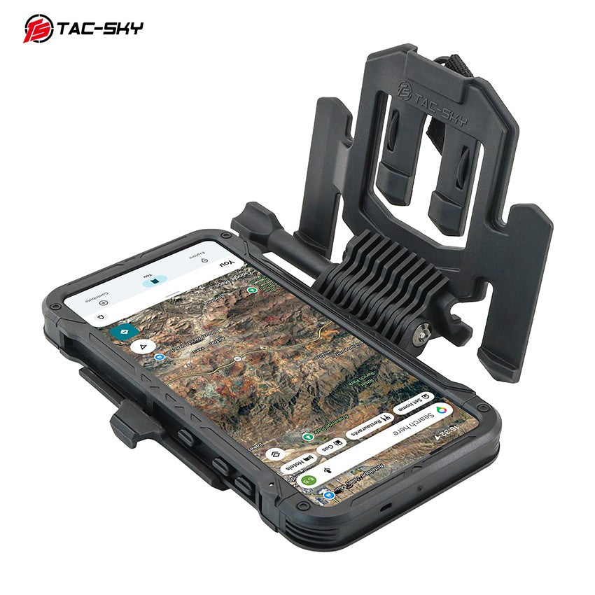 TAC-SKY Tactical MOLLE Chest Phone Mount—Foldable Phone Mount for Samsung Galaxy S26 Ultra