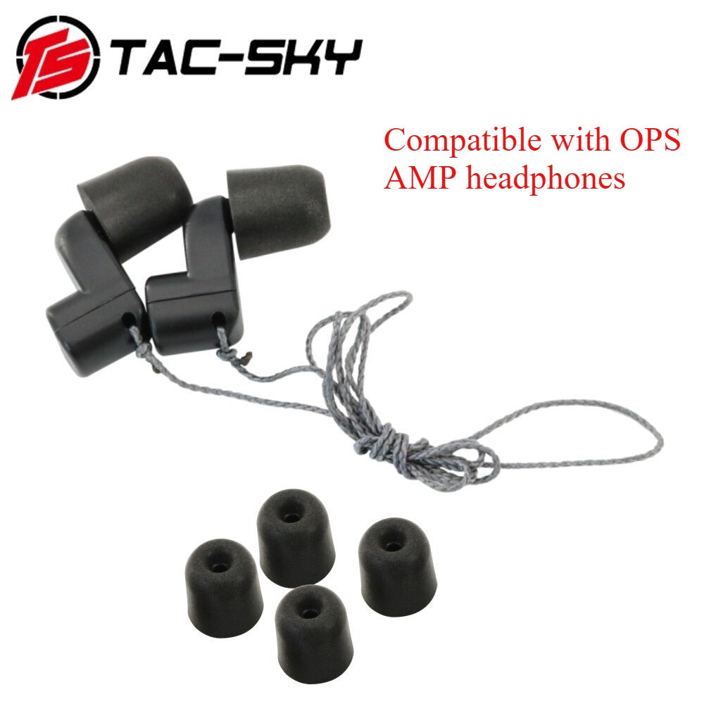 TAC-SKY Tactical NFMI Near Field  Near Field  Induction Earplugs, Compatible with NFMI AMP Tactical Headset