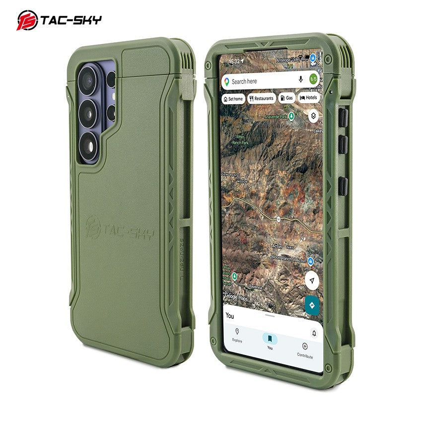 TAC-SKY Outdoor Tactical Sports Phone Chest Rig, Compatible with Samsung Galaxy S25/S26 UItra Suitable for Molle Vests