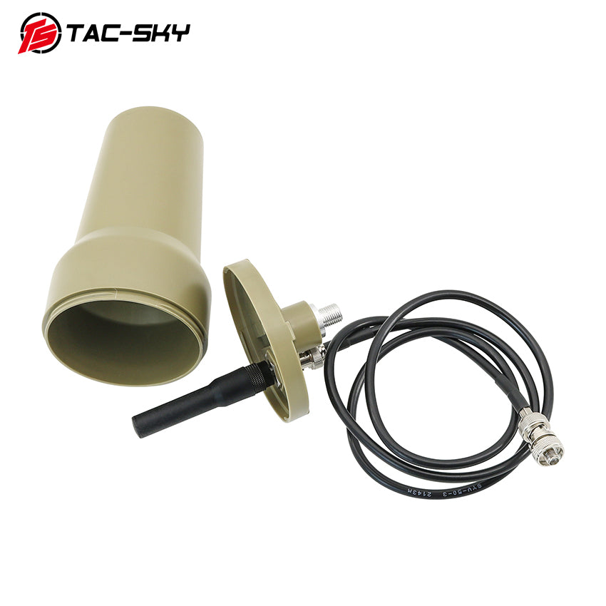 TAC-SKY Tactical Outdoor Antenna Cylinder Protective Housing Assembly with BNC Cable Set