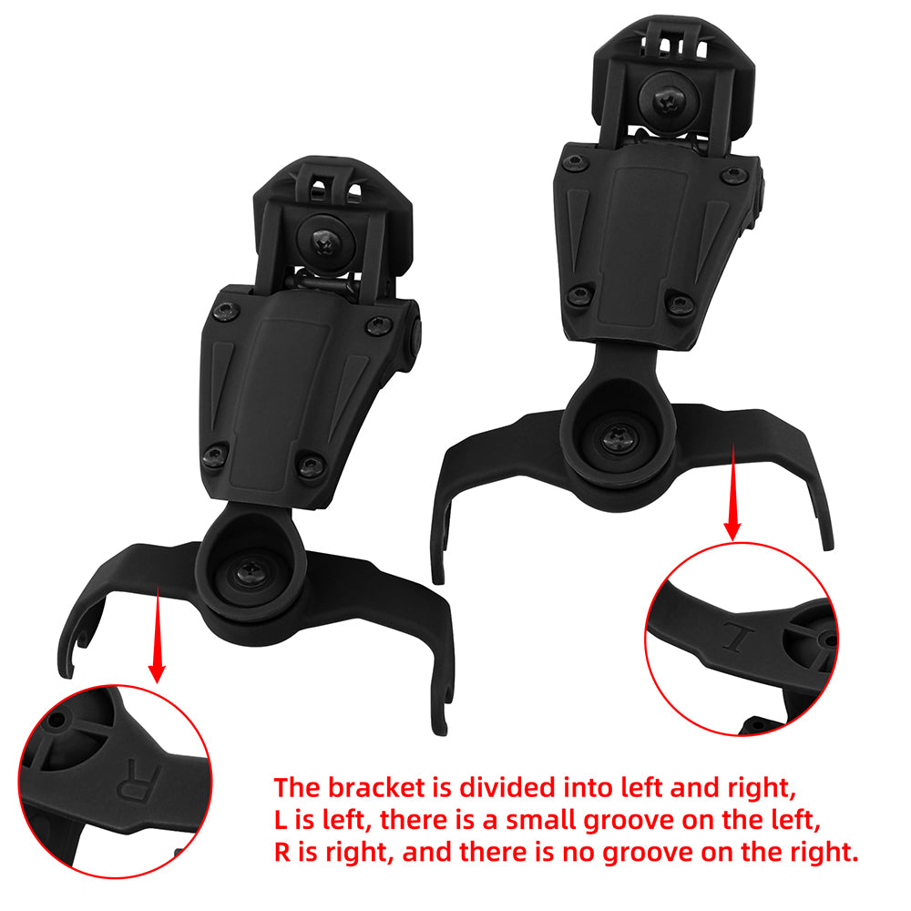 TAC-SKY Tactical Headset Helmet for M-LOK Rail Adapter for Howard Leight Impact Sports Earmuffs Hearing Protection Shooting earphon