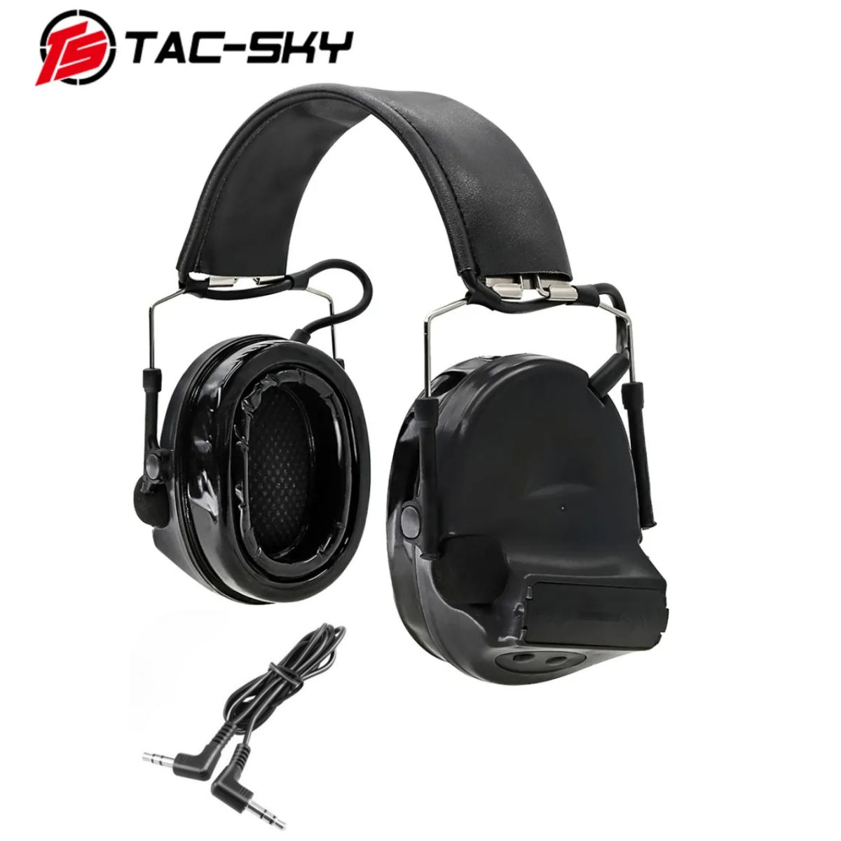 TAC-SKY Tactical Headset COMTA II IPSC No Mic Silicone Earmuffs Electronic Noise Cancelling Hearing Protection Shooting Headset