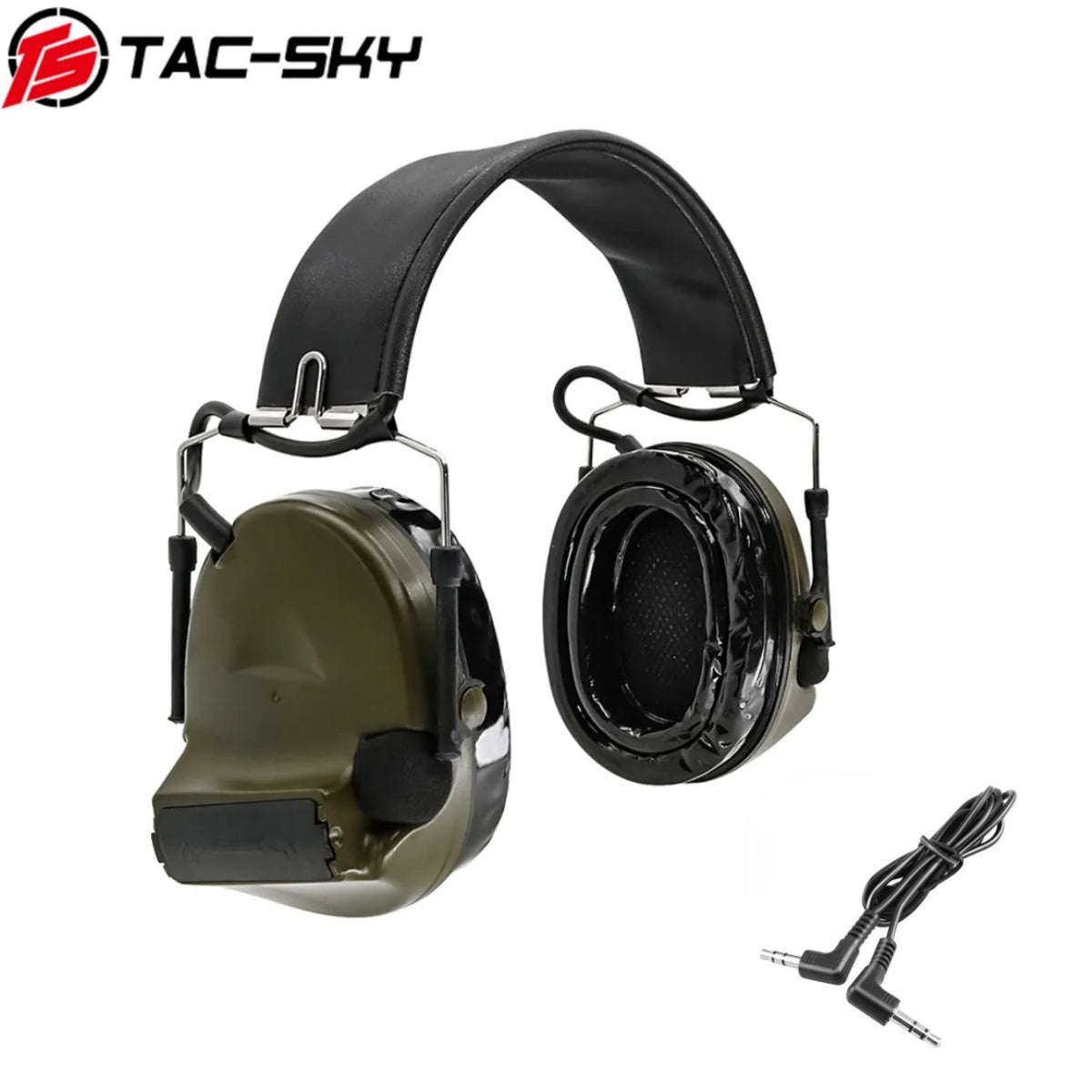 TAC-SKY Tactical Headset COMTA II IPSC No Mic Silicone Earmuffs Electronic Noise Cancelling Hearing Protection Shooting Headset