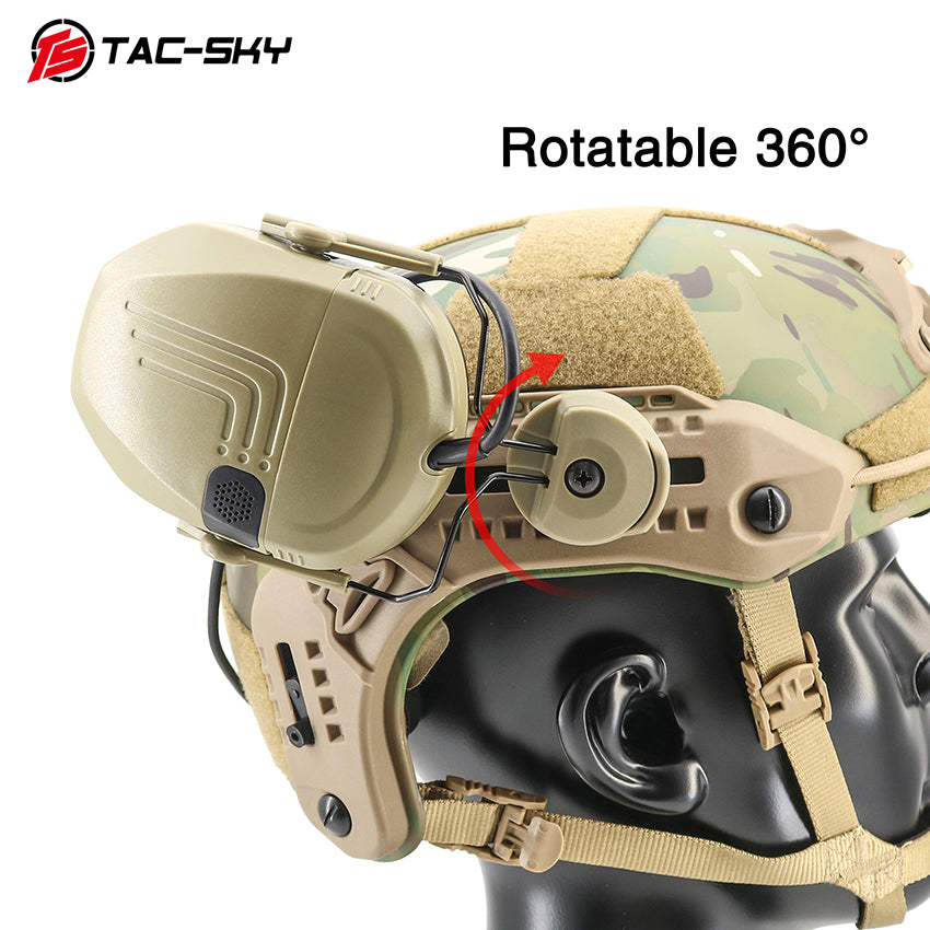 TAC-SKY Tactical for MLOK Helmet Headset Mount Compatible with Walker Razor Electronic Noise-Canceling Earmuffs