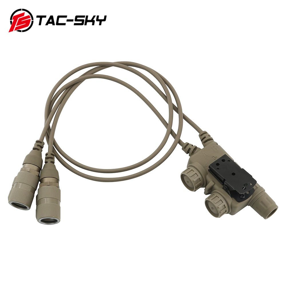 個人装備 tac-sky PRC152 tac-sky PTT TS TAC-SKY V2 PTT 6pin Dual Comm Compatible with COMTA II