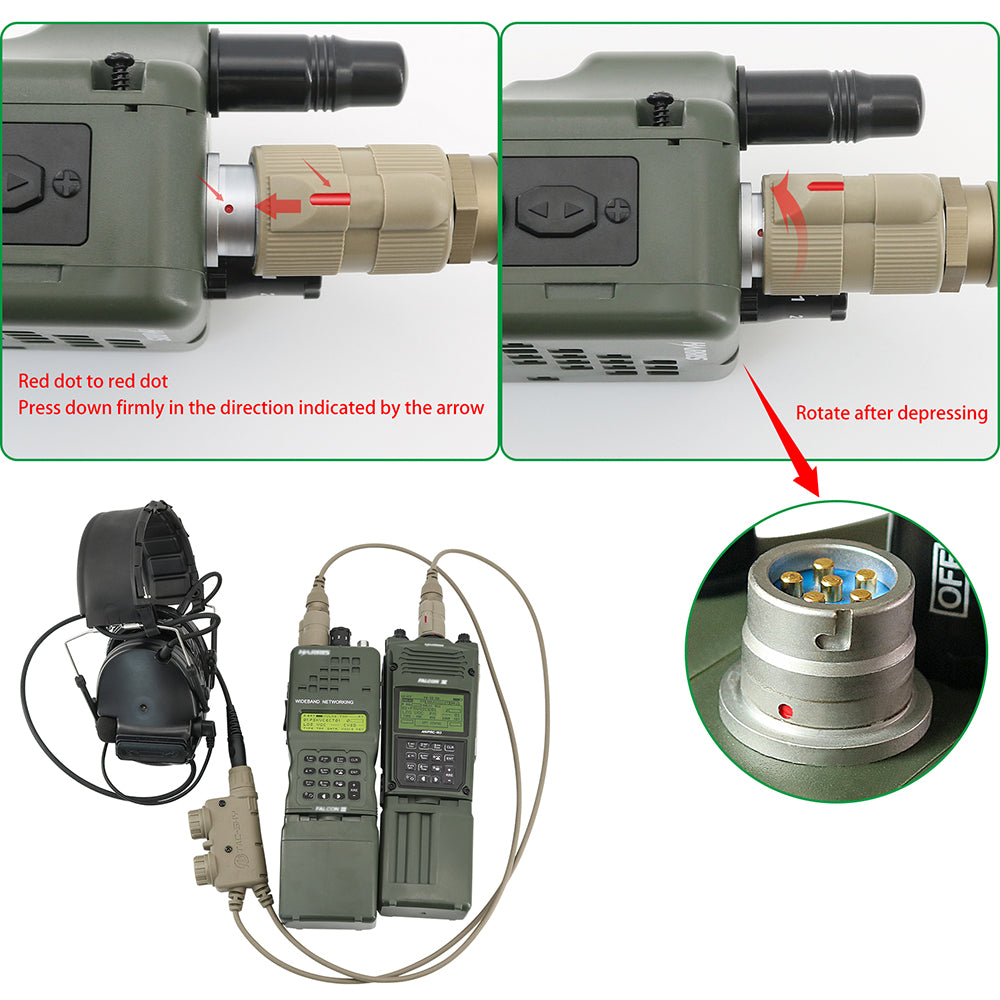 TS TAC-SKY V2 PTT 6pin Dual Comm Compatible with COMTA II