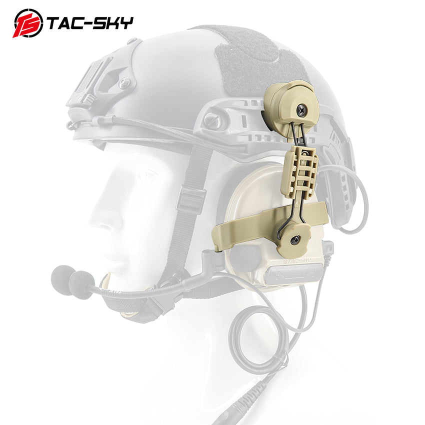 TAC-SKY Tactical Ops-Core ARC Helmet Rail Adapter Compatible with COMTA II/III/V Hearing Protection Headsets