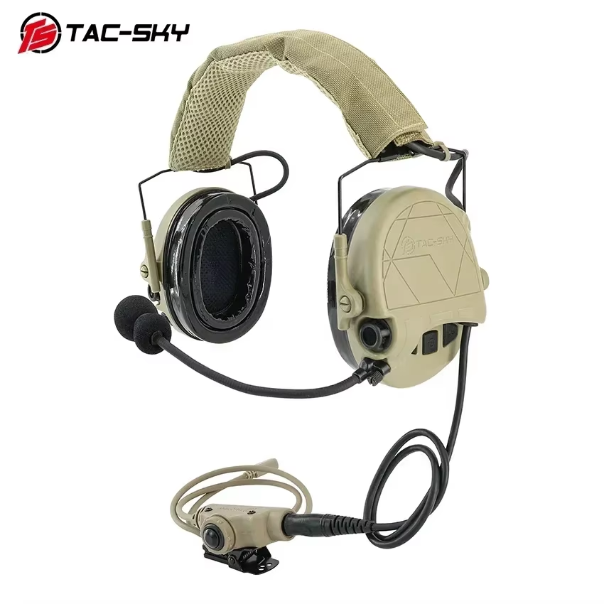 TAC-SKY Tactical Hearing Protection Earmuffs for TAC301—for Electronic Shooting Noise-Canceling Headphones