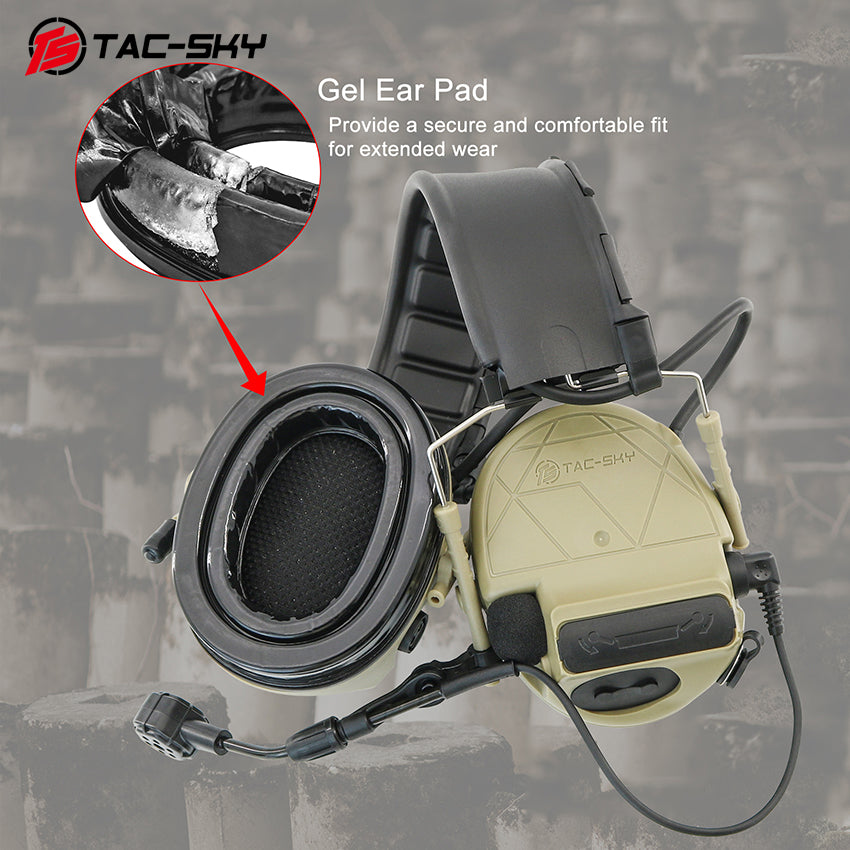 TAC-SKY Tactical for C5 PRO 2.0 Headphones with Detachable Headband, Ideal for Hunting and Shooting