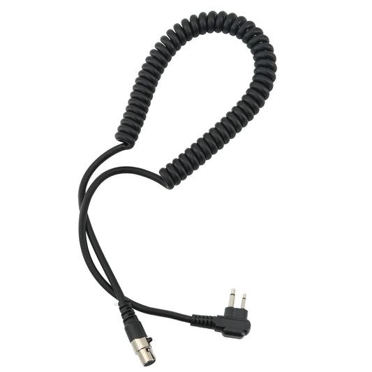 TS TAC-SKY Coil Cord Cable 5 Pin PLug to M 2 Pin Plug Compatible with Motorola Radios GP2000/GP2100 & HYT TC-500 Headphone