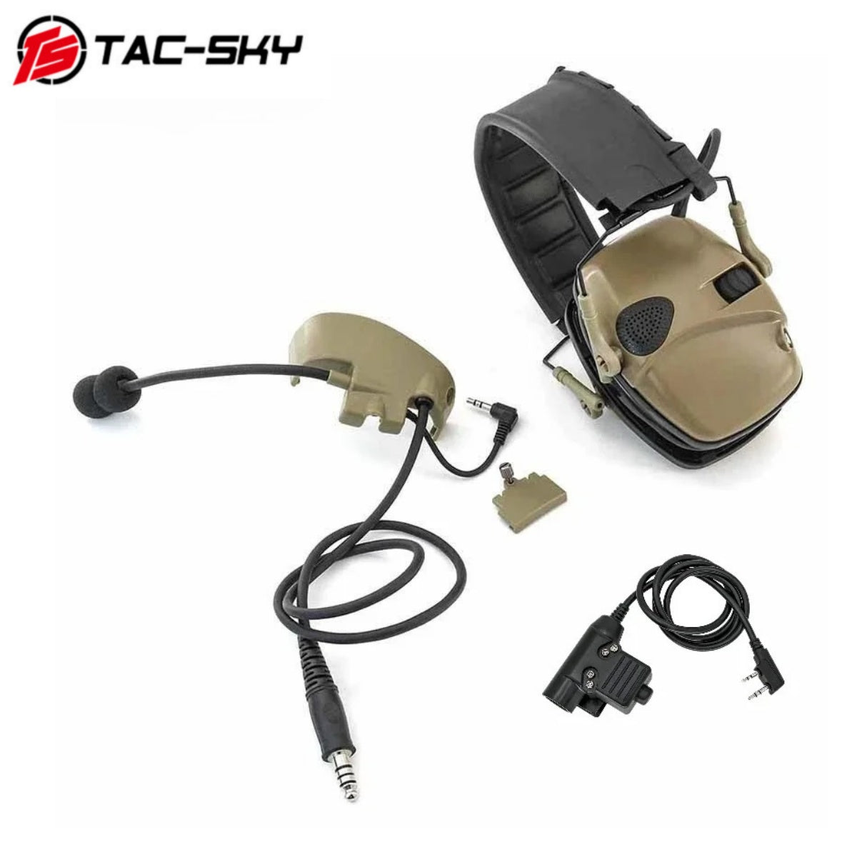 Tactical for TCIHEADSET Electronic Sound-Capturing Headphones, with a brand-new headband and gel ear cushions