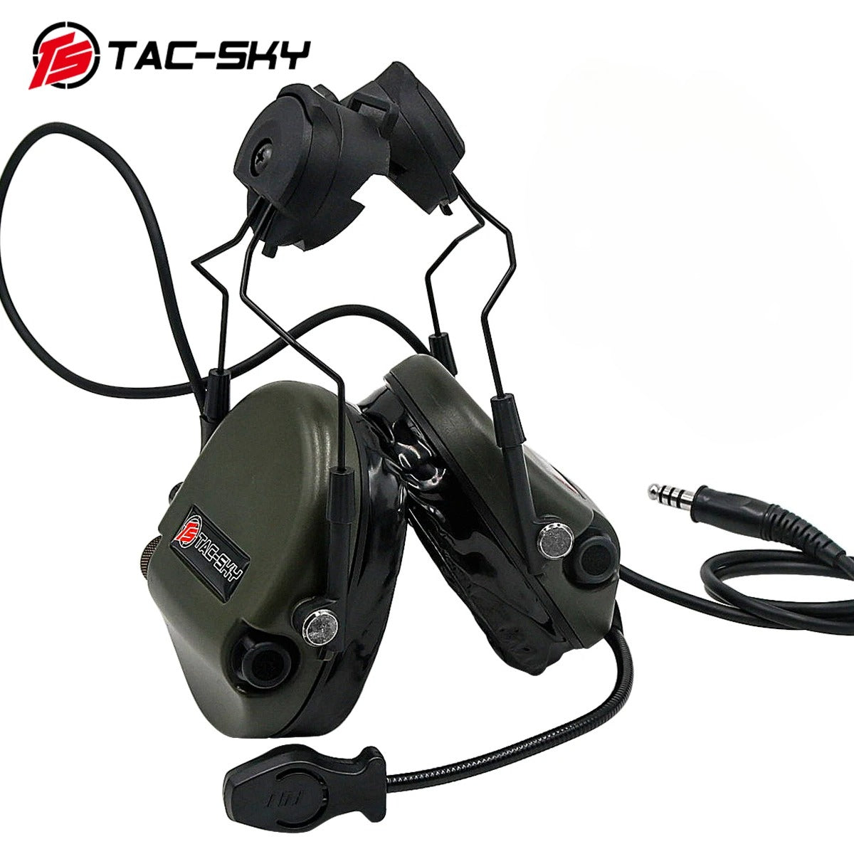 TAC-SKY Tactical Helmet Mount Edition for TEA Hi-Threat tier 1, Headset, Outdoor Hunting Tactical Mounted Headsets